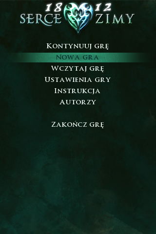 Menu gry - oszczędne i zupełnie zwyczajne. To tylko pozory.